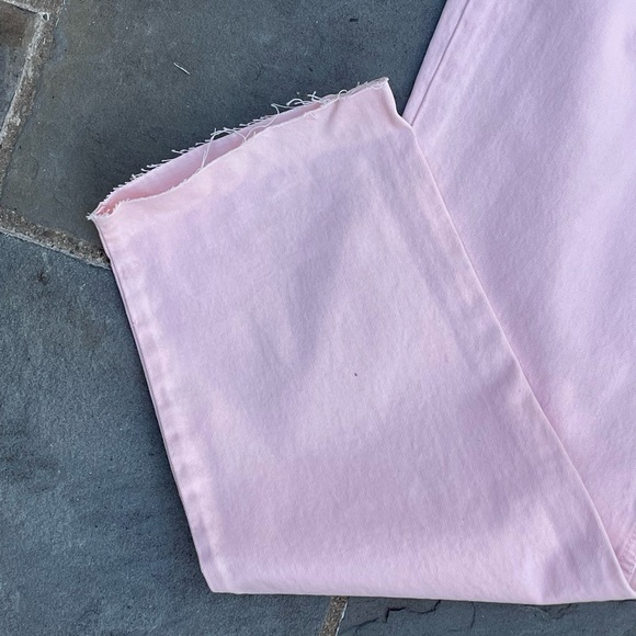 Zara The New Daddy Pink Wide Leg Jeans - Picture 5 of 11